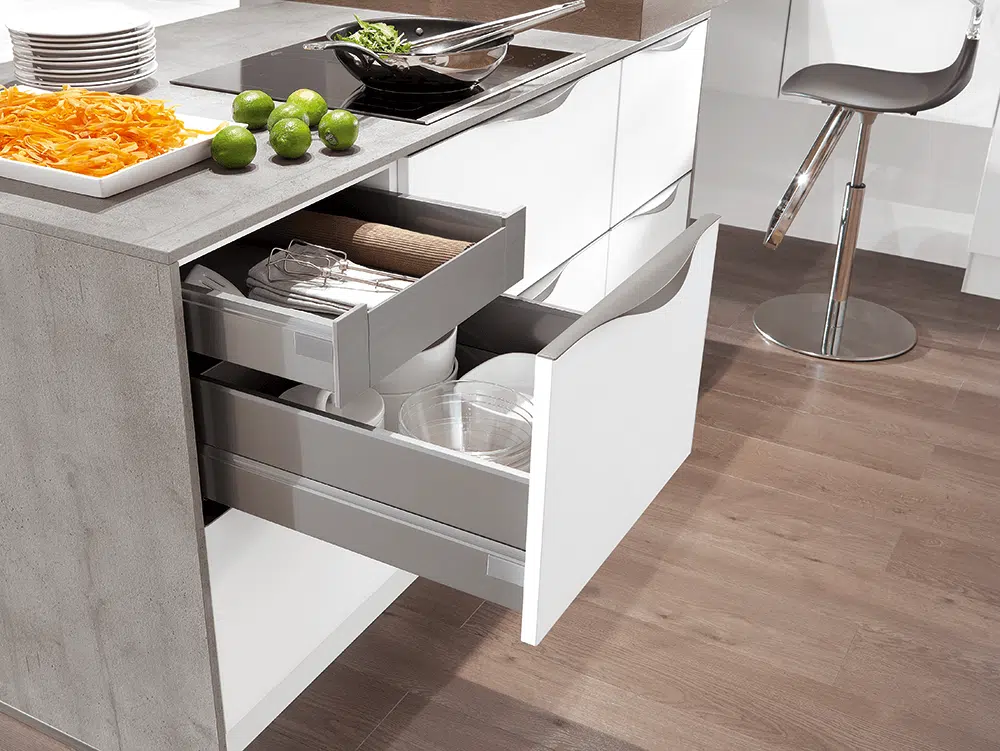 cuisine lino blanc avec rangements