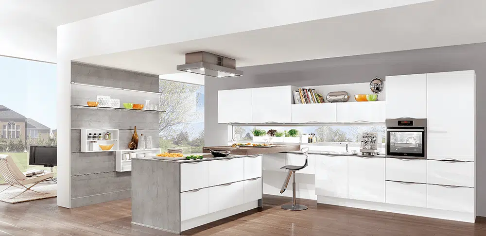 cuisine lino blanc avec rangements
