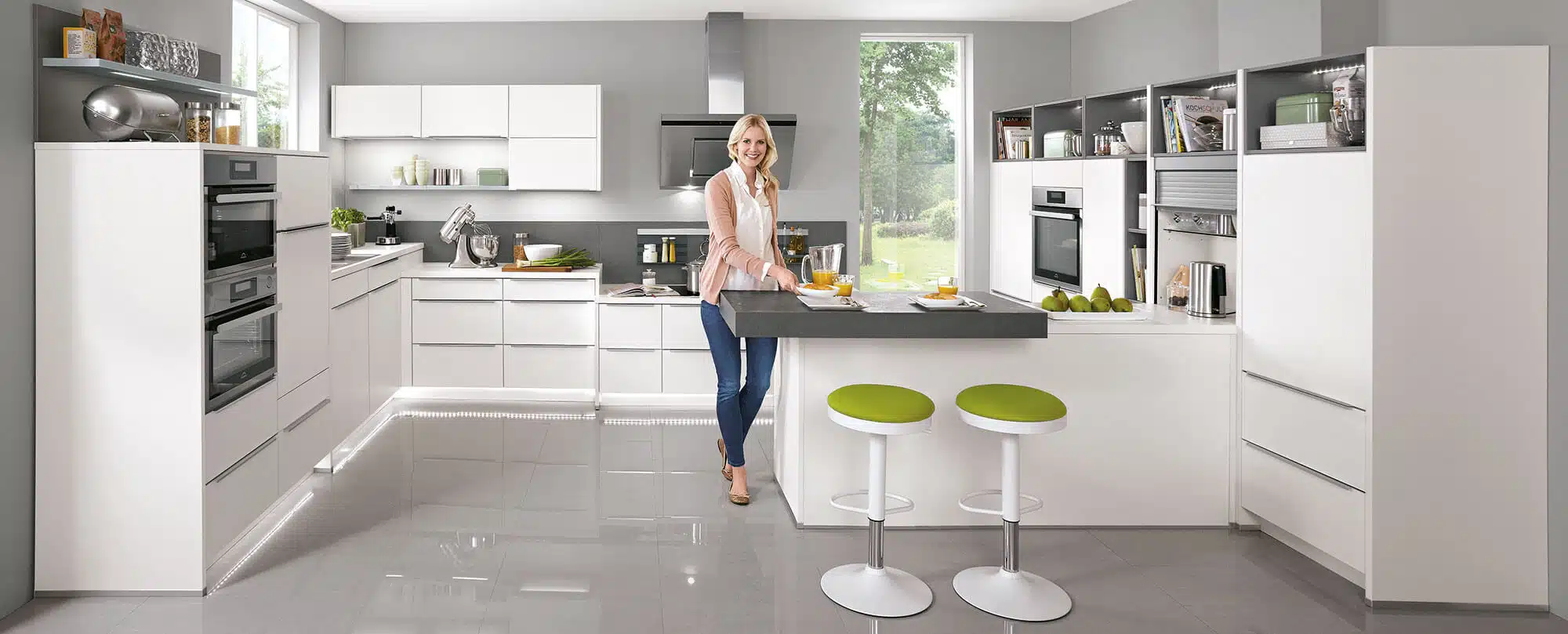 modele cuisine toledo blanc avec rangements
