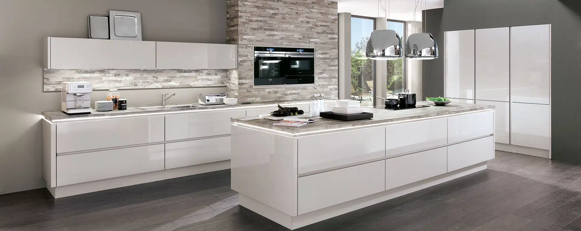 Cuisiniste Mulhouse - modele cuisine point blanc