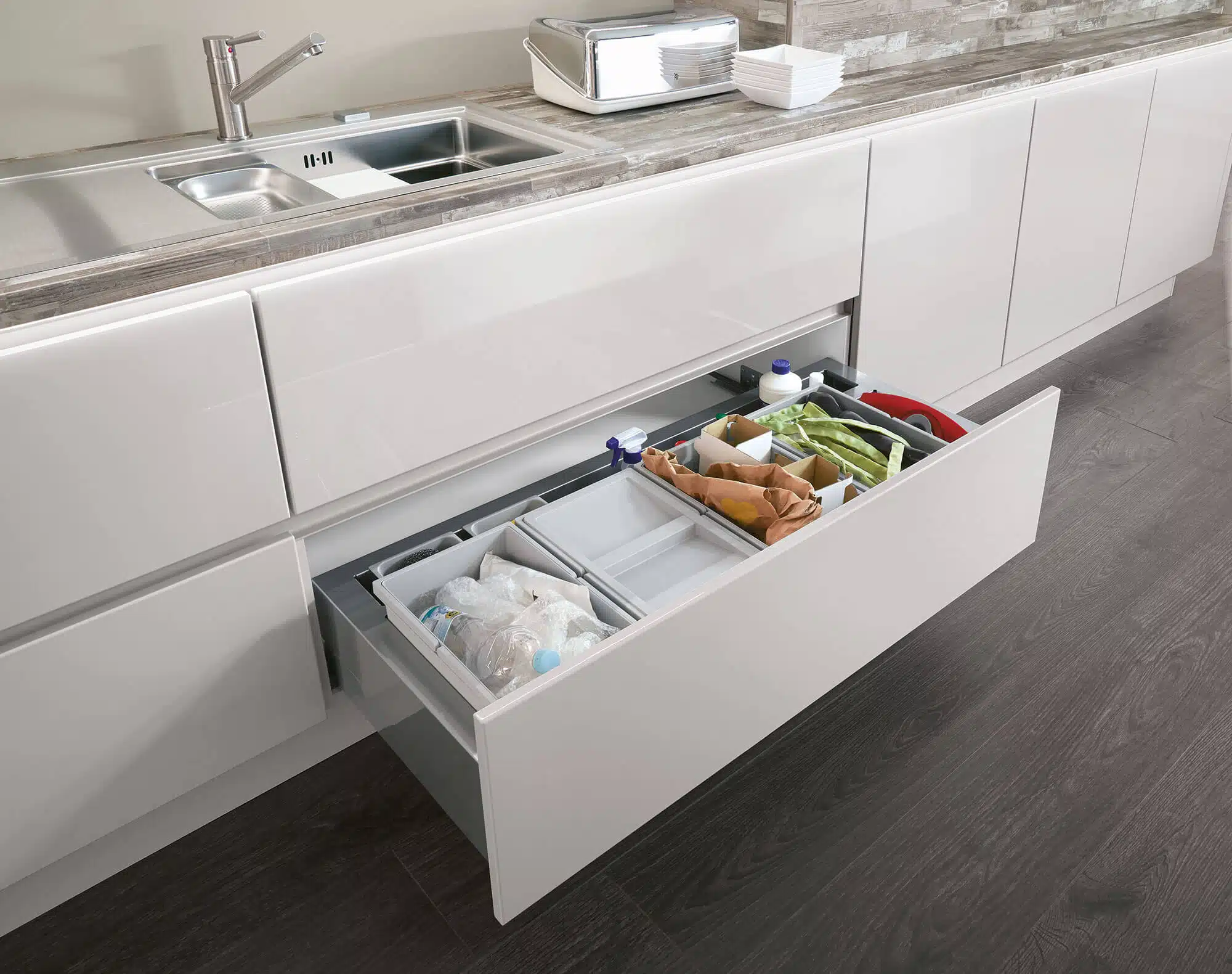 Cuisiniste Mulhouse - modele cuisine point blanc