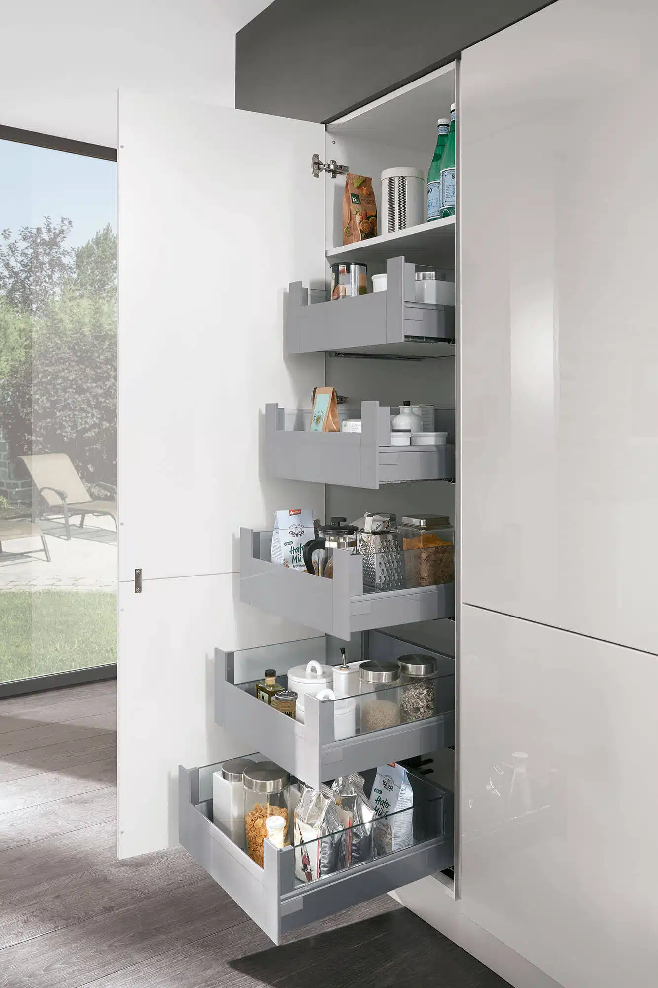 modele cuisine point blanc avec rangements